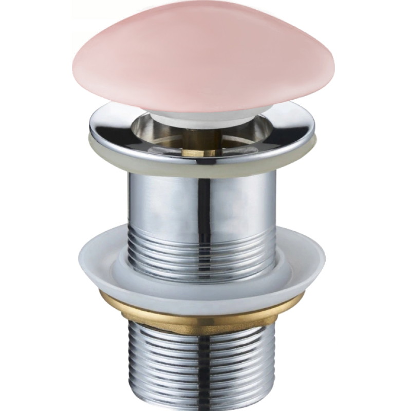 Mexen tapón clic-clac redondo, cerámico rosa mate - 79910-44