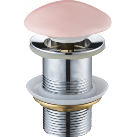 Mexen Klick-Klack Stöpsel rund, rosa Keramik matt - 79910-44