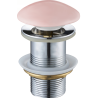 Mexen Runder Klick-Klack-Stöpsel, rosa Keramik matt - 79910-44