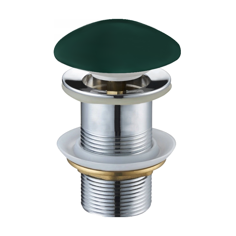 Mexen bouchon clic-clac rond, vert foncé céramique mat - 79910-47