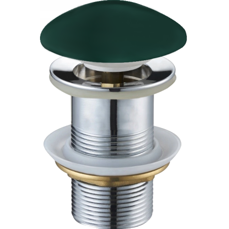Mexen click-clack plug round, dark green ceramic matte - 79910-47