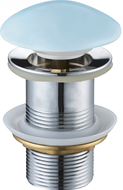 Mexen bouchon clic-clac rond, céramique bleue mate - 79910-49