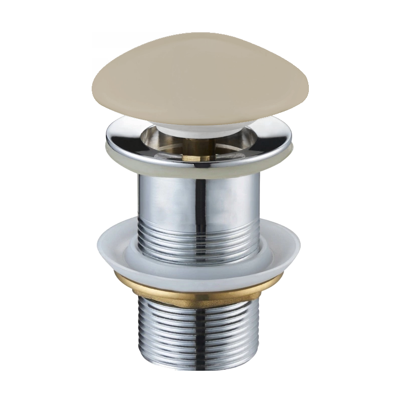 Mexen rund klick-klack plugg, beige keramisk matt - 79910-62