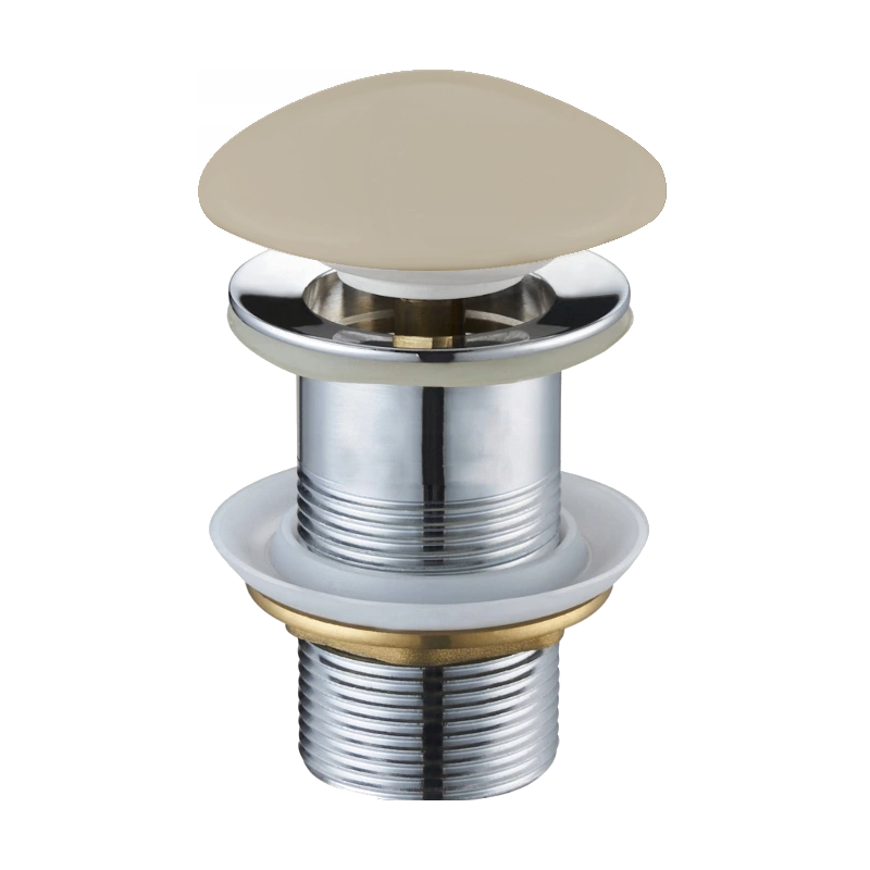 Mexen tappo click-clack rotondo, beige ceramica opaca - 79910-62