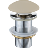 Mexen klik-klak ronde stop, beige keramisch mat - 79910-62
