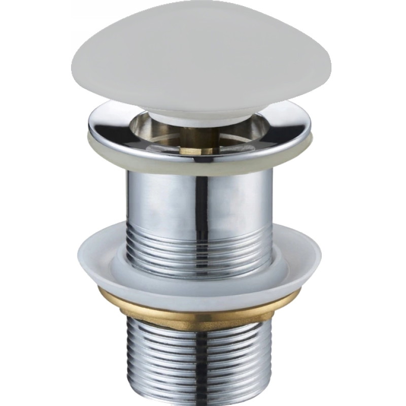 Mexen bouchon clic-clac rond, céramique platine mate - 79910-63