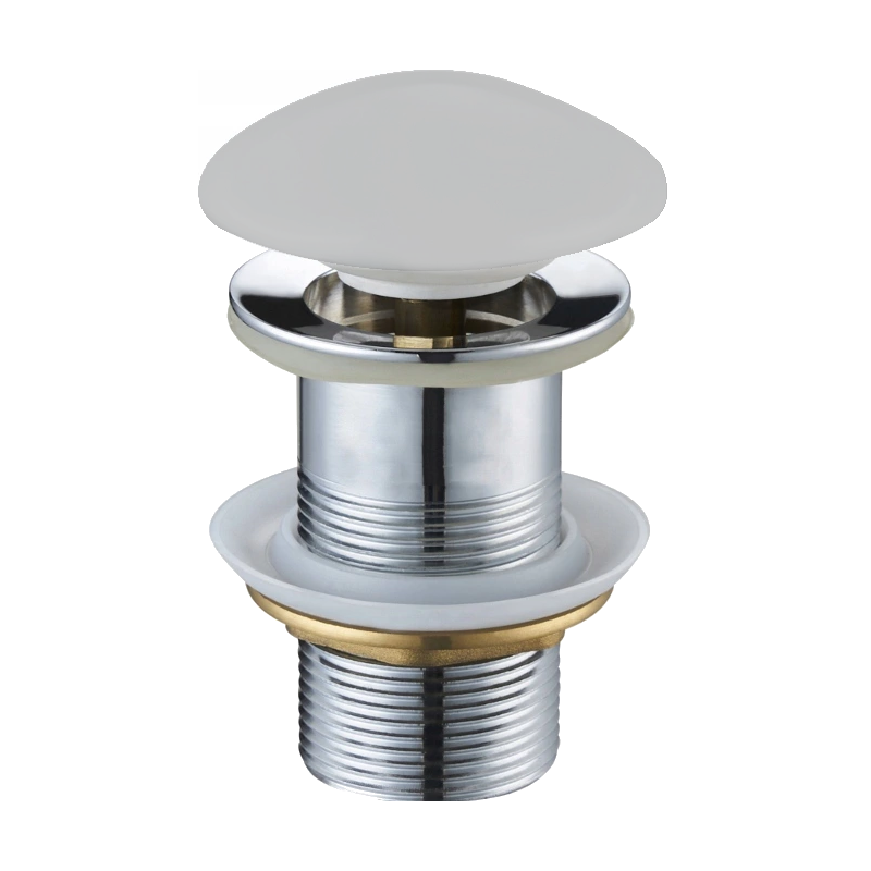 Mexen tappo click-clack rotondo, platino ceramico opaco - 79910-63