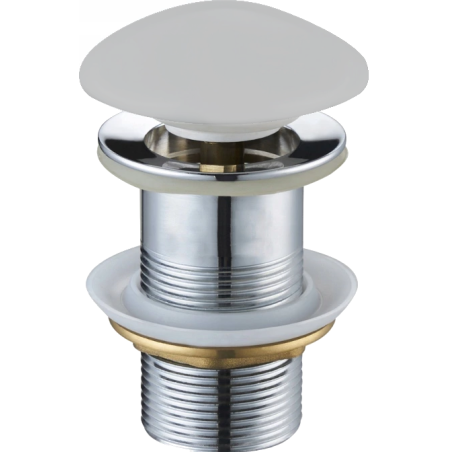 Mexen bouchon clic-clac rond, céramique platine mat - 79910-63
