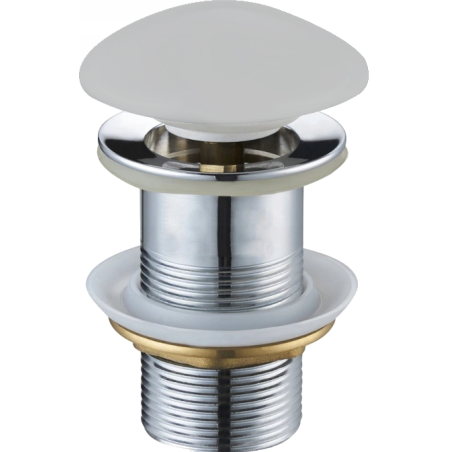 Mexen Klick-Klack-Abfluss rund, platinfarben, Keramik matt - 79910-63