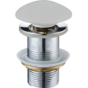 Mexen Klick-Klack-Abfluss rund, platinfarben, Keramik matt - 79910-63