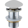 Mexen klik-klak plug rond, mat platina keramisch - 79910-63