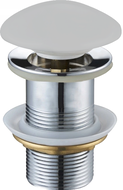 Mexen click-clack plug rond, platina keramiek mat - 79910-63