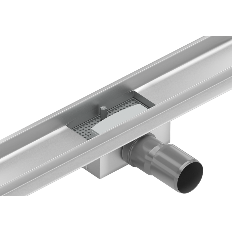 Mexen siphon avec filtre pour évacuation linéaire, gris - 1010099