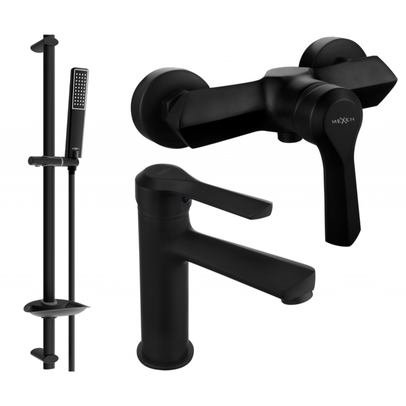 Mexen Sabre DB72 ensemble de douche, noir - 72104DB72-70