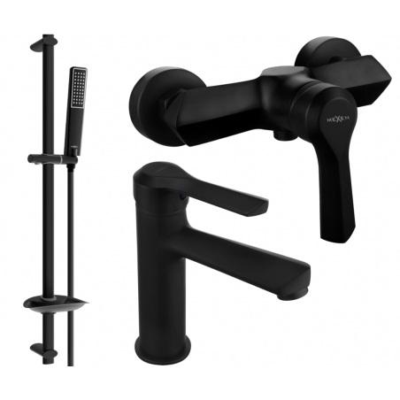 Mexen Sabre DB72 shower set, black - 72104DB72-70