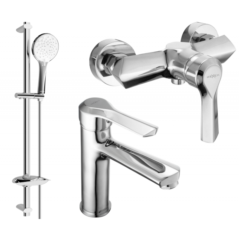 Mexen Sabre DB74 set doccia, cromo - 72104DB74-00