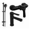 Mexen Sabre DB74 shower set, black - 72104DB74-70