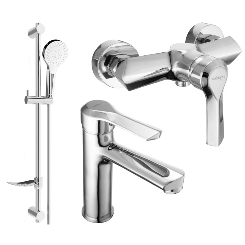 Mexen Sabre DF05 dušikomplekt, kroom - 72104DF05-00