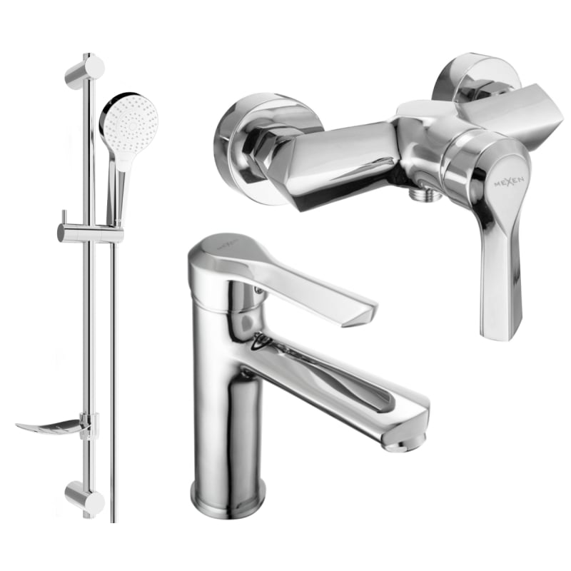 Mexen Sabre DF05 zestaw prysznicowy, chrom - 72104DF05-00