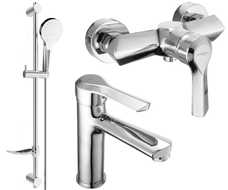 Mexen Sabre DF05 dušikomplekt, kroom - 72104DF05-00