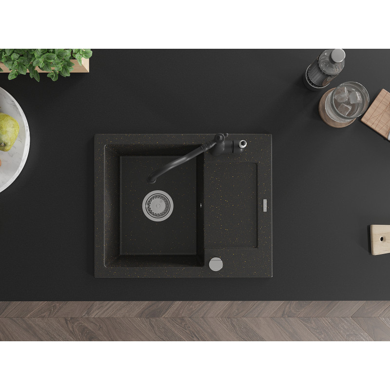 Mexen Enzo νεροχύτης γρανίτης 1-διαμερίσματος με στραγγιστήρι και