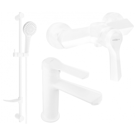 Ensemble de douche Mexen Sabre DF05, blanc - 72104DF05-20
