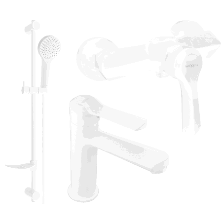 Mexen Sabre DF05 duschset, vit - 72104DF05-20
