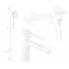 Mexen Sabre DF05 Duschset, weiß - 72104DF05-20