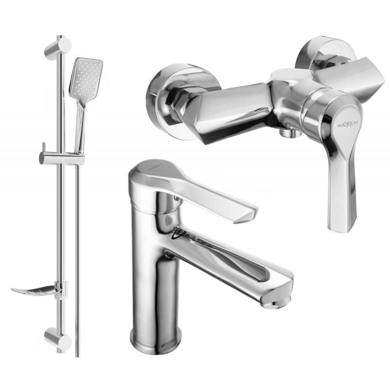 Mexen Sabre DF62 conjunto de ducha, cromo - 72104DF62-00
