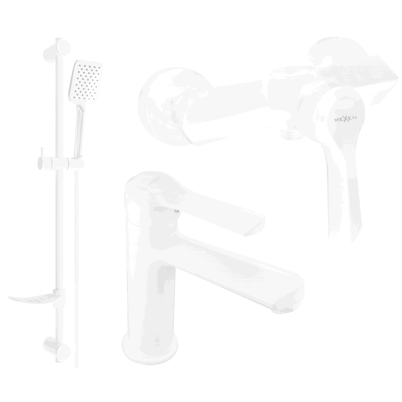 Mexen Sabre DF62 suihkusetti, valkoinen - 72104DF62-20