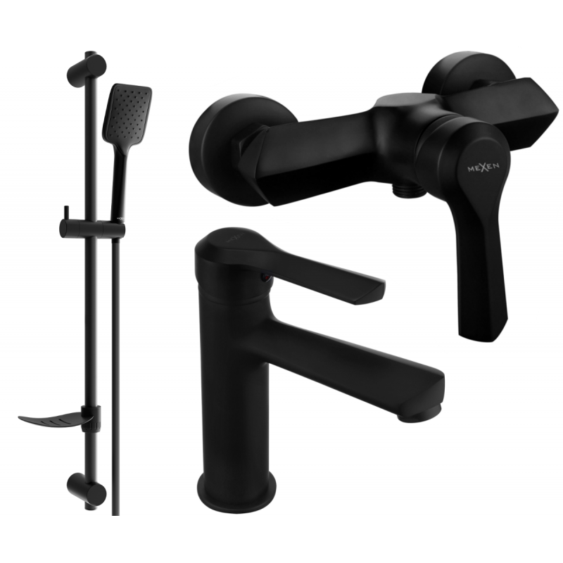 Mexen Sabre DF62 set doccia, nero - 72104DF62-70