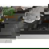 Mexen Matias Granitspüle 1,5-beckig mit Ablage und Küchenarmatur Aster, schwarz/silber - 6502-73-73450-57-B