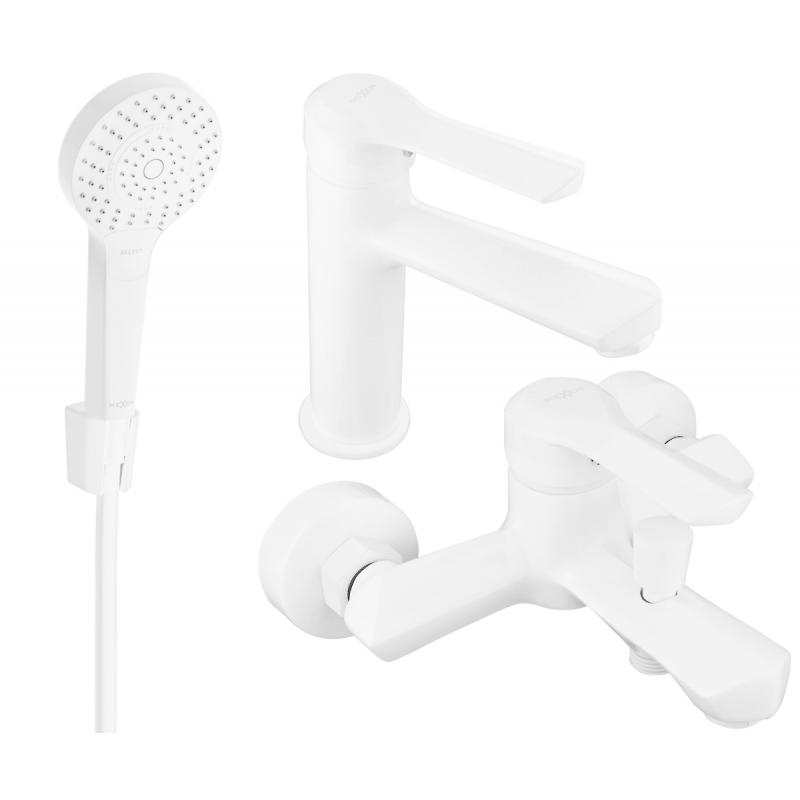 Mexen Sabre R05 bath set, white - 72103R05-20