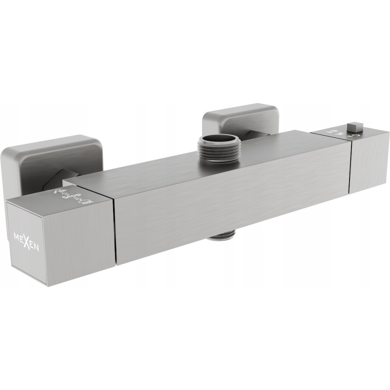 Mexen Cube thermostatische Duscharmatur, Graphit - 77250-66