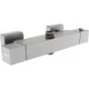 Mexen Cube thermostatic shower faucet, brushed gun gray - 77250-66