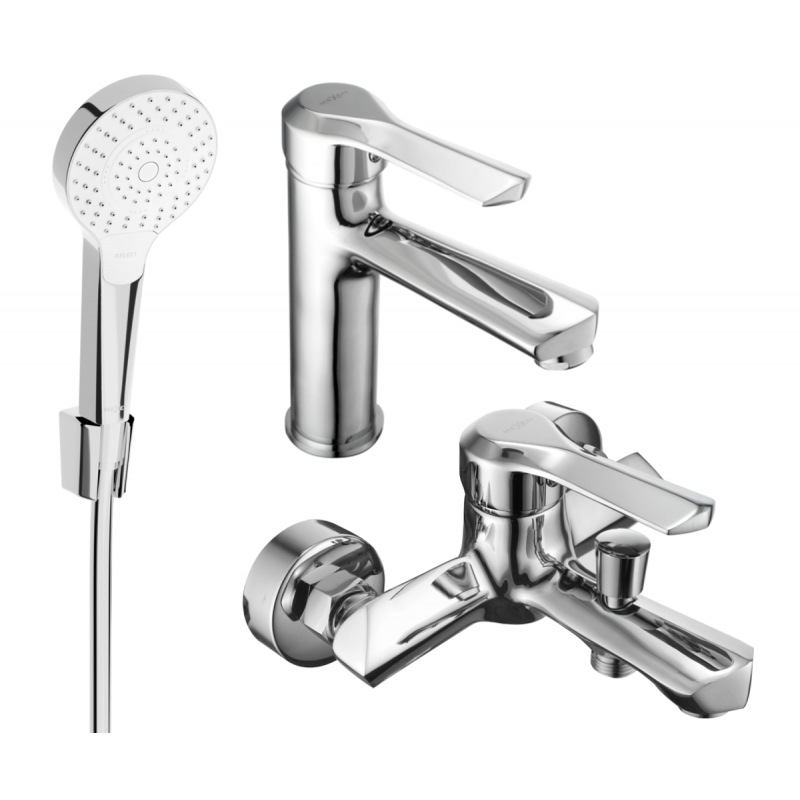 Mexen Sabre R05 ensemble de bain, chrome - 72103R05-00