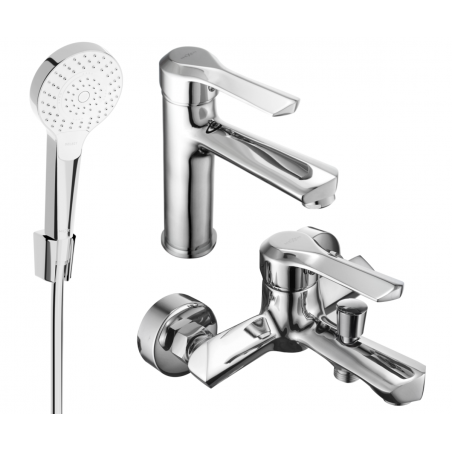 Mexen Sabre R05 bath set, chrome - 72103R05-00