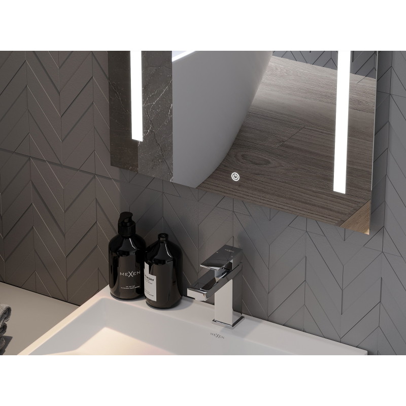 Mexen Remi badkamerspiegel met verlichting 60 x 80 cm, LED 6000K, anti-condensatie - 9804-060-080-611-00
