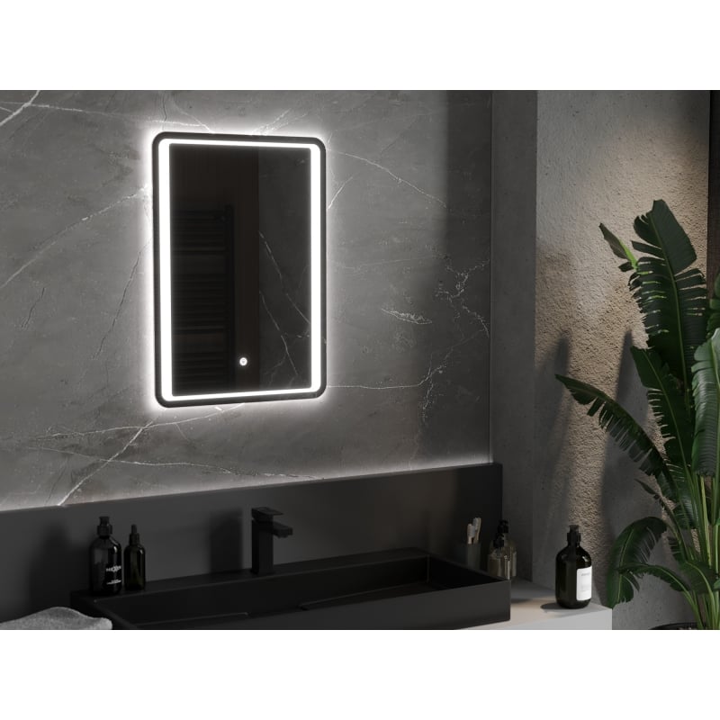 Mexen Zusa espejo de baño iluminado 50 x 70 cm, LED 6000K, antivaho - 9808-050-070-611-00