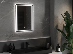 Mexen Zusa osvijetljeno kupaonsko ogledalo 50 x 70 cm, LED 6000K, protiv magljenja - 9808-050-070-611-00