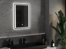 Mexen Zusa specchio da bagno retroilluminato 50 x 70 cm, LED 6000K, anti-appannamento - 9808-050-070-611-00
