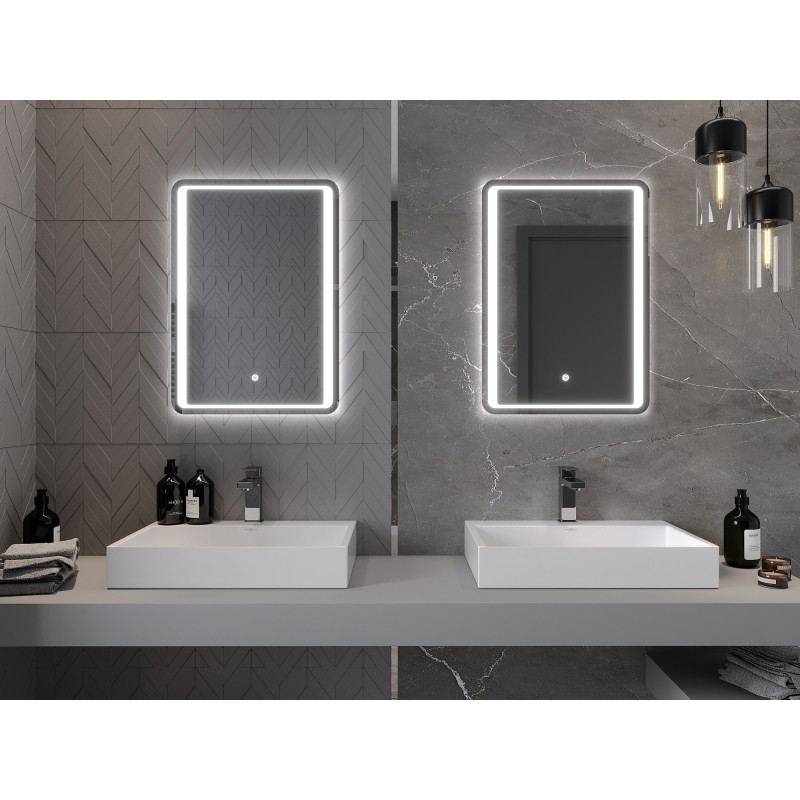Mexen Zusa miroir de salle de bain éclairé 50 x 70 cm, LED 6000K, anti-buée - 9808-050-070-611-00