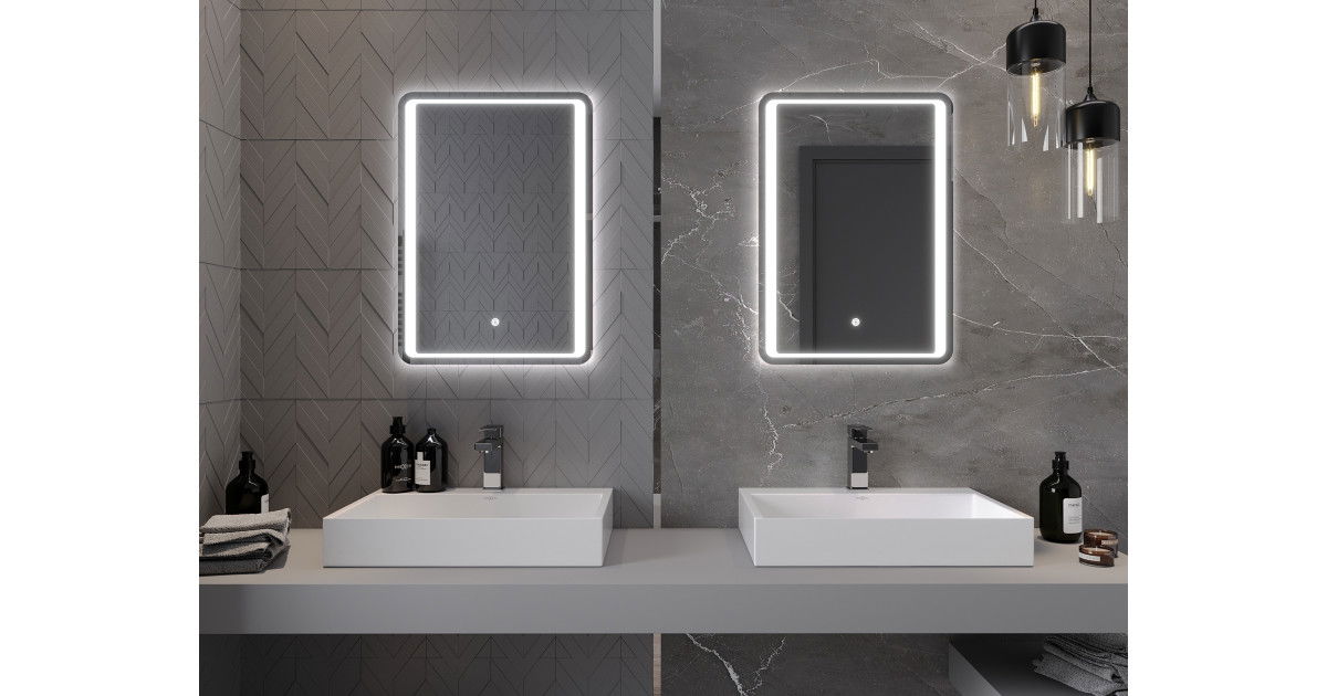 Mexen Zusa lustro łazienkowe podświetlane 50 x 70 cm, LED
