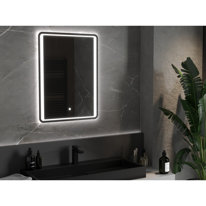 Mexen Zusa lustro łazienkowe podświetlane 60 x 80 cm, LED 6000K, antypara - 9808-060-080-611-00
