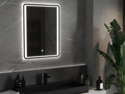 Mexen Zusa espejo de baño iluminado 60 x 80 cm, LED 6000K, antivaho - 9808-060-080-611-00