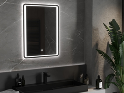 Mexen Zusa osvijetljeno kupaonsko ogledalo 60 x 80 cm, LED 6000K, protiv magle - 9808-060-080-611-00