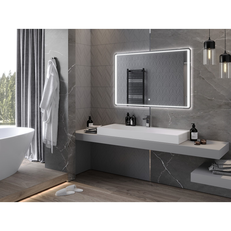 Mexen Zusa lustro łazienkowe podświetlane 120 x 80 cm, LED 6000K, antypara - 9808-120-080-611-00