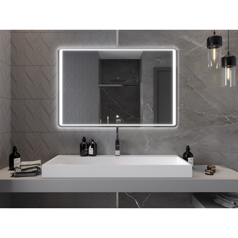 Mexen Zusa lustro łazienkowe podświetlane 120 x 80 cm, LED 6000K, antypara - 9808-120-080-611-00