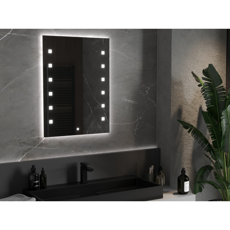 Mexen Ner verlichte badkamerspiegel 60 x 80 cm, LED 6000K, anti-condens - 9809-060-080-611-00