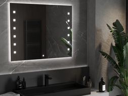 Mexen Ner osvijetljeno kupaonsko ogledalo 100 x 80 cm, LED 6000K, protiv magljenja - 9809-100-080-611-00